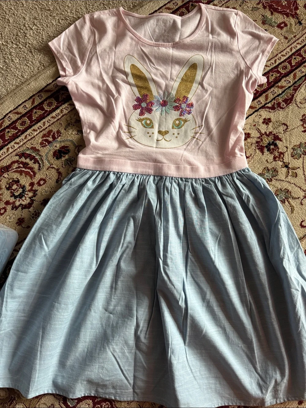The Children's Place Pink Bunny & Yellow LOVE Girls' Dresses